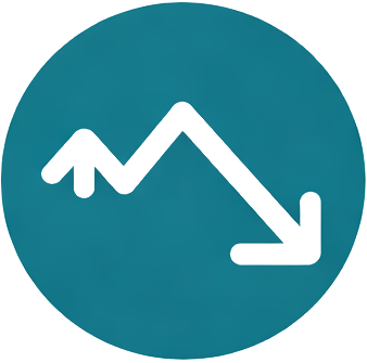 Cost down icon